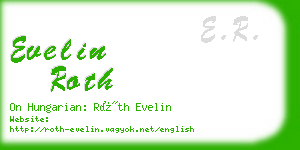 evelin roth business card
